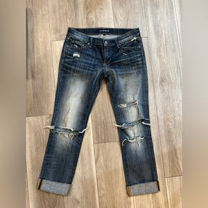 Driftwood cuffed boyfriend jeans size 27 EUC